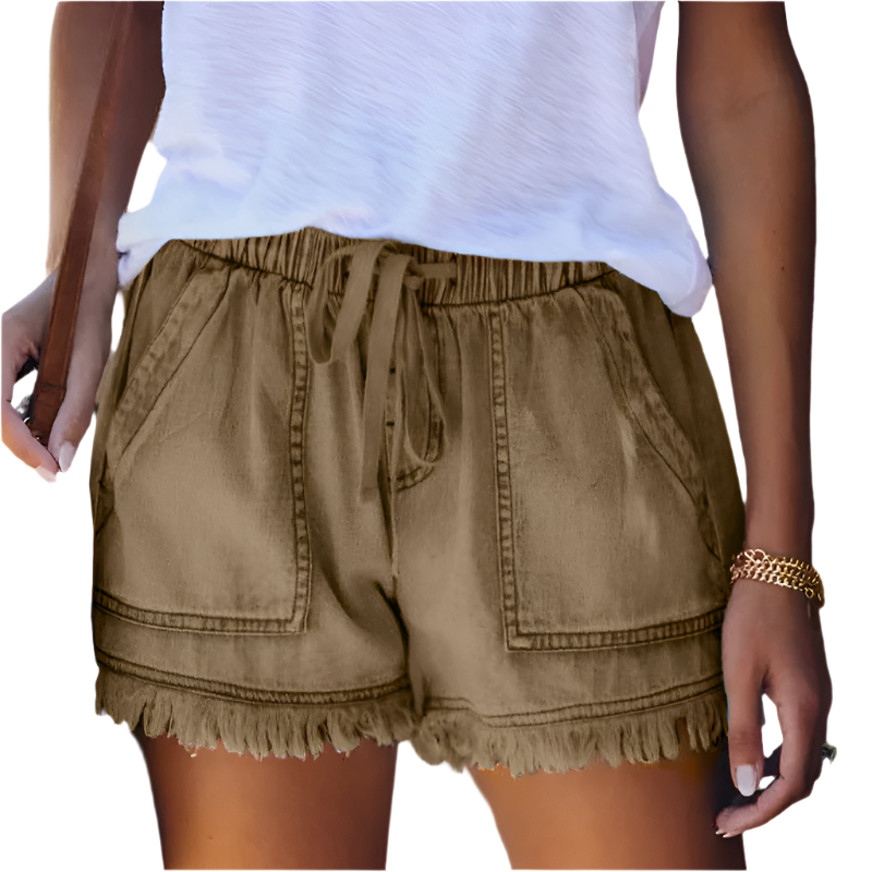 Drune | High-Waist Denim-Shorts