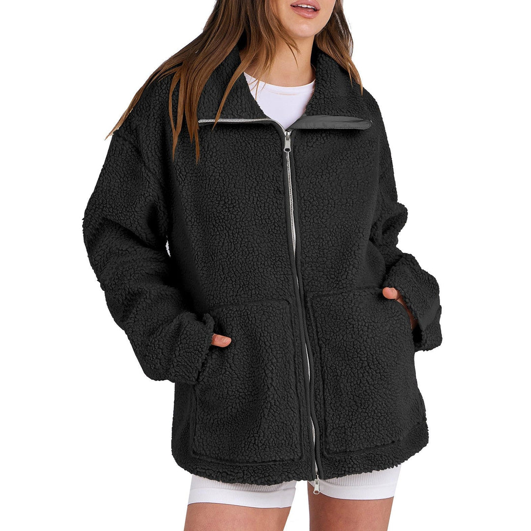 Drune | Locker Wollmantel mit Rollkragen für Damen