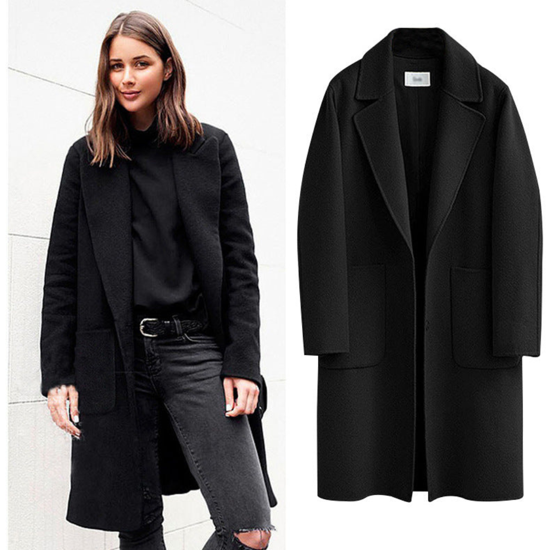 Drune | Langarm Winter Warme Trench Mantel - Lange