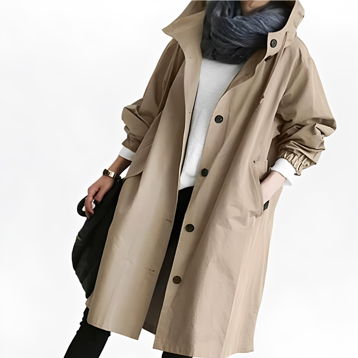 Drune | Wasserfeste Regenjacke mit Kapuze für Frauen