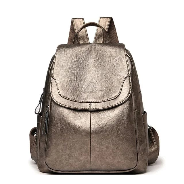 Damen Diebstahlsicherer Lederrucksack Für Stilvolle Frauen