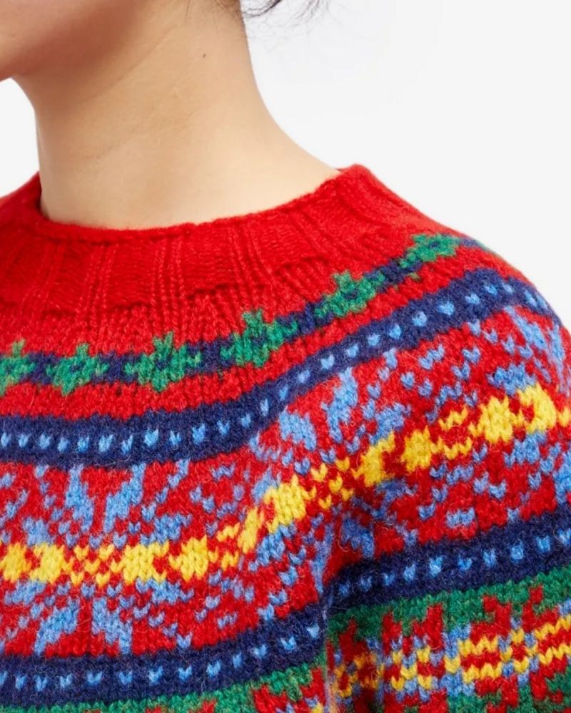 Drune | Vintage Gestreifter Pullover