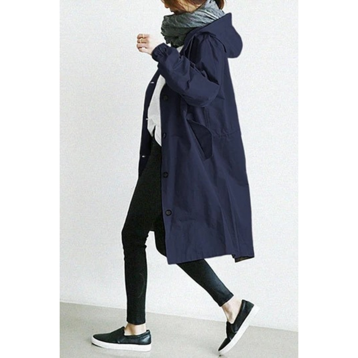 Drune | trenchcoat - stilvolle lange wasserdichte Damenjacke