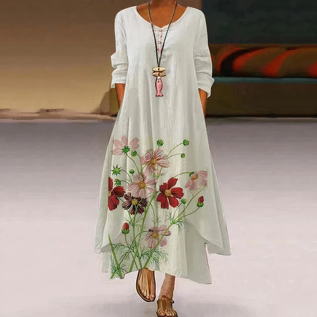 Drune | Elegantes Baumwollkleid Modisch