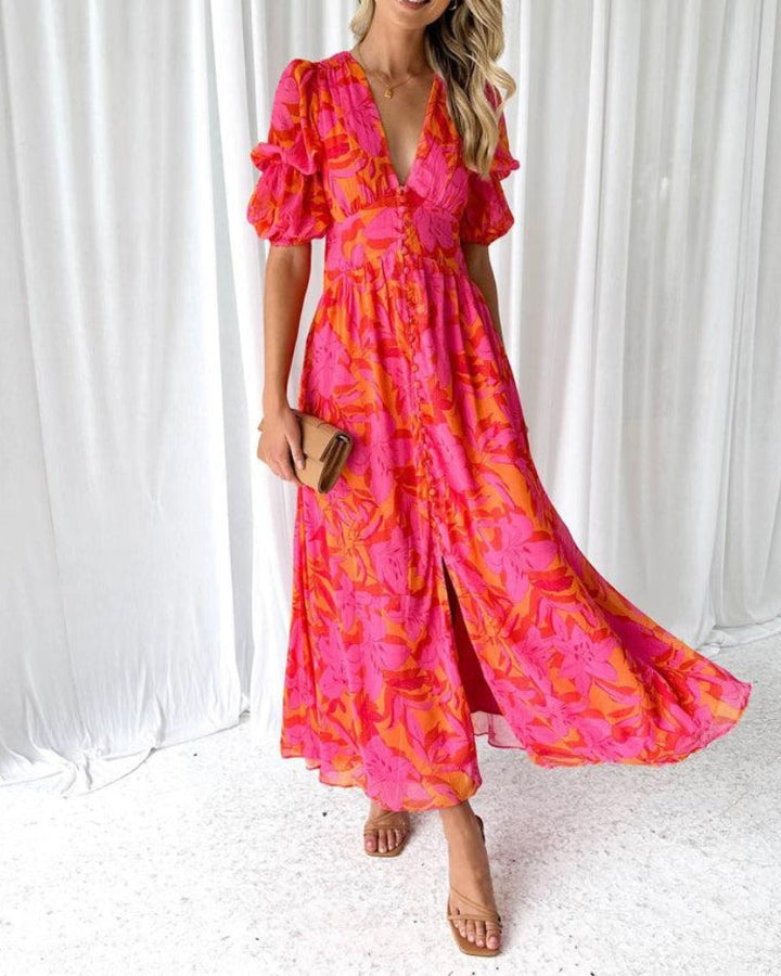 Drune | Rosa Maxikleid