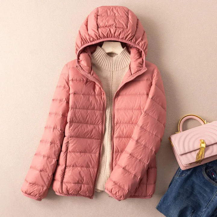 Drune | Steppjacke Leicht mit Kapuze Warm Gefüttert Lässige Passform