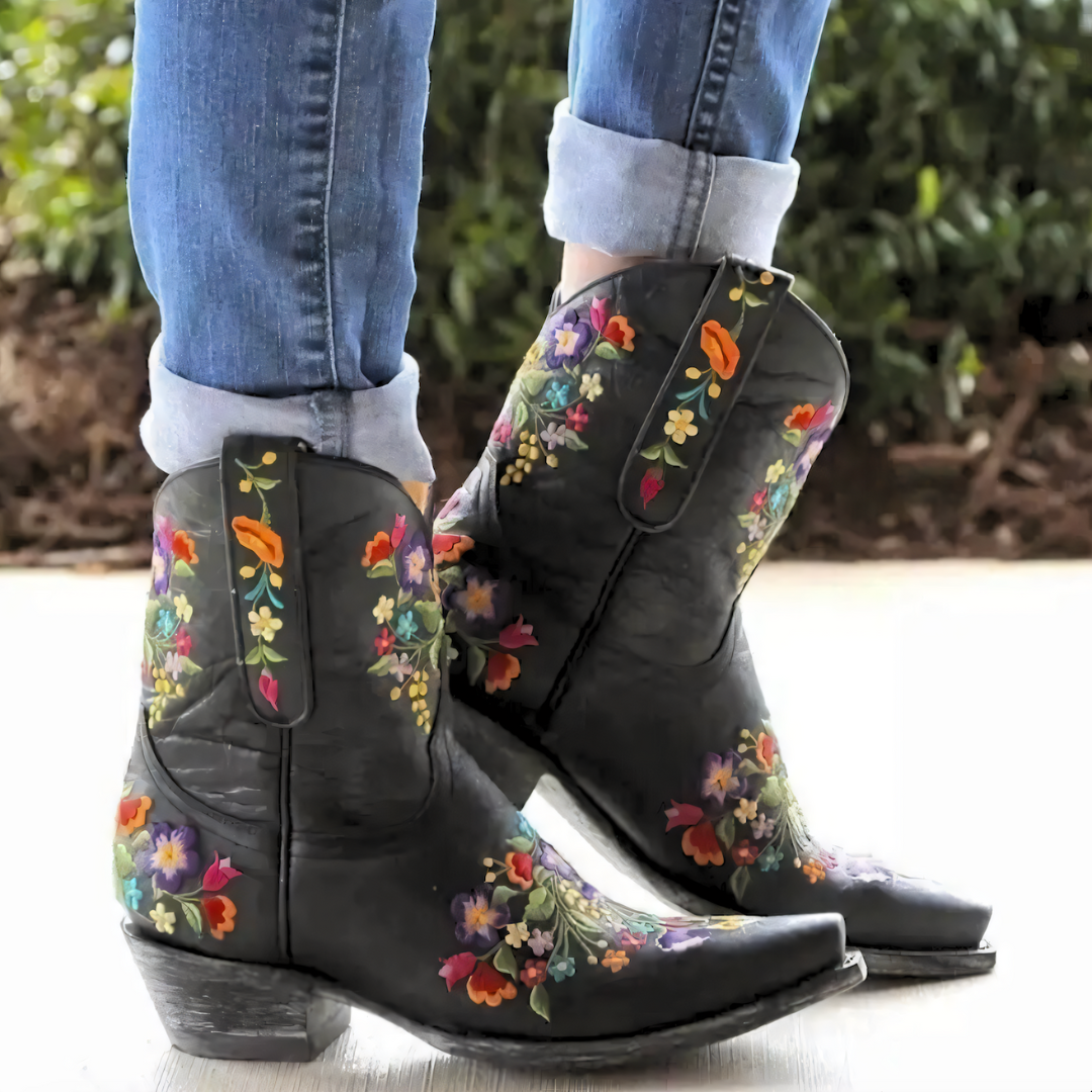 Drune | Wetterfeste Weinlese Cowgirl Stiefel