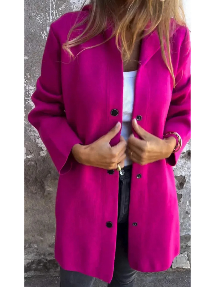 Drune | Lange Strickjacken Für Damen Eleganter Strickjacke Mit Kapuze Und Knöpfen