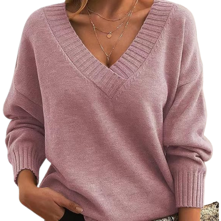 Drune | Schicker V-Ausschnitt Pullover für Frauen