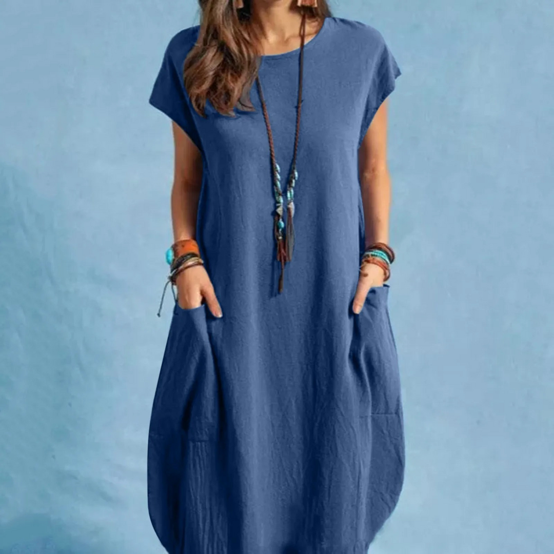 Drune | Bequemes Leinenkleid