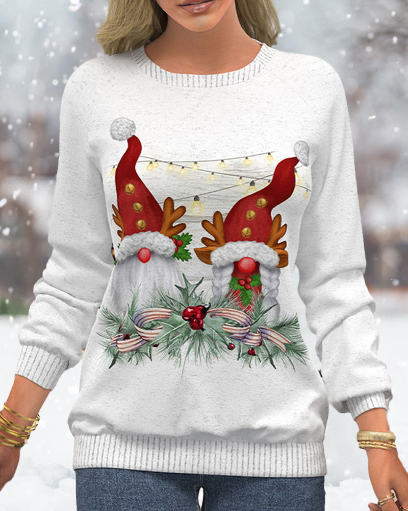 Drune | Sweatshirt mit Raglanärmeln Im Weihnachtsmotiv