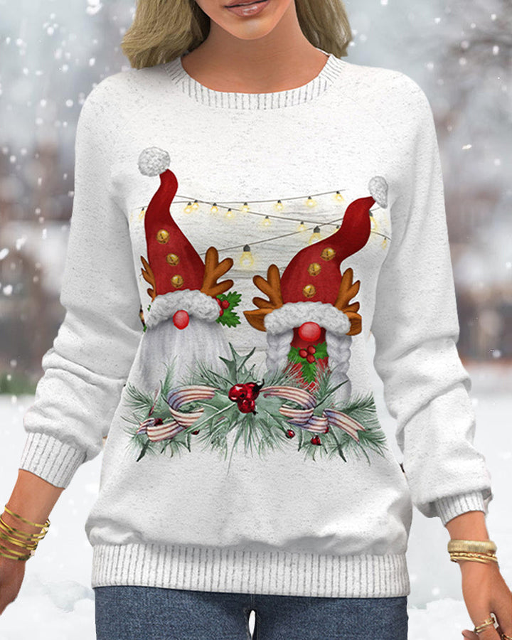 Drune | Sweatshirt mit Raglanärmeln Im Weihnachtsmotiv