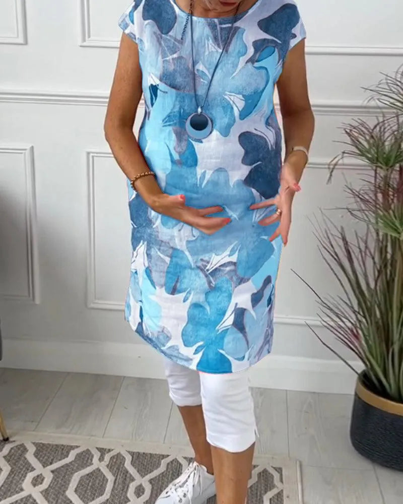 Drune | Sommerkleid mit Asymmetrischem Schnitt und Hohem Schlitz