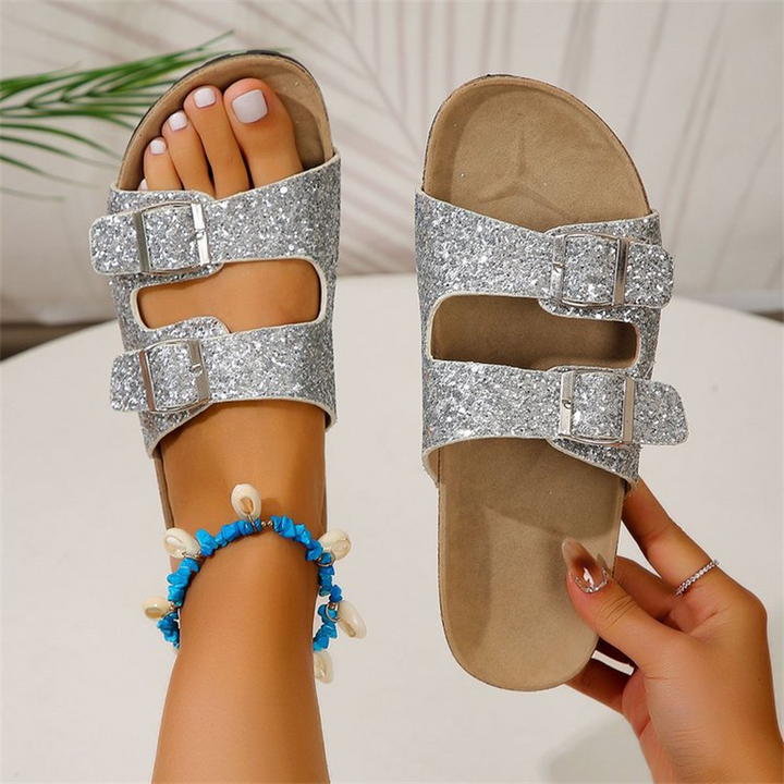 Drune | Glitzersandalen