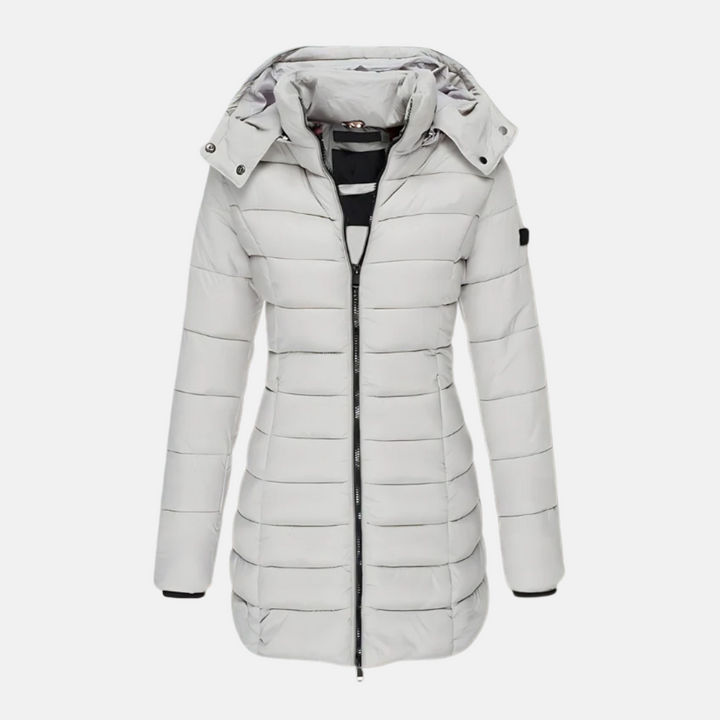 Drune | Pufferjacke Slim Fit Gepolstert und Isoliert mit Kapuze und Gerippten Bündchen