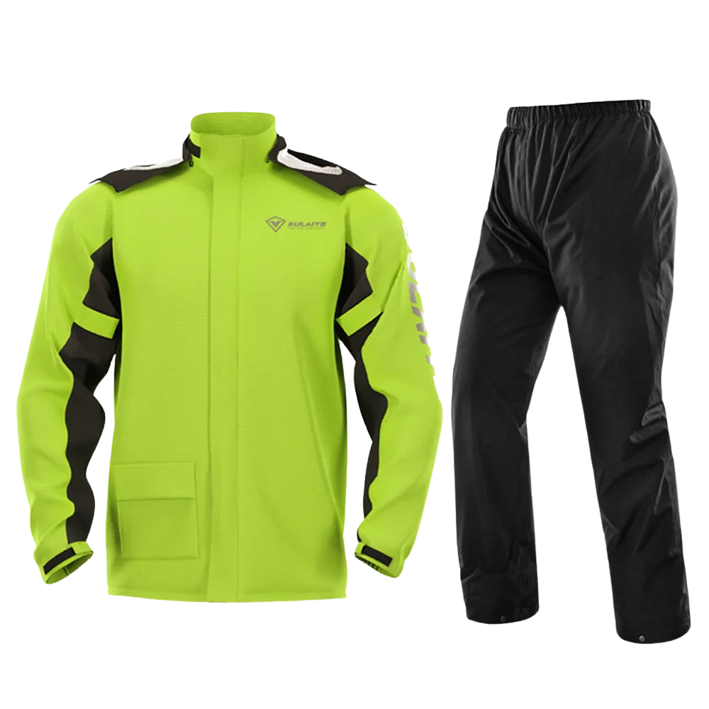 Drune | Unisex Motorrad Regenjacke wasserdicht und atmungsaktiv - Leichtes Design
