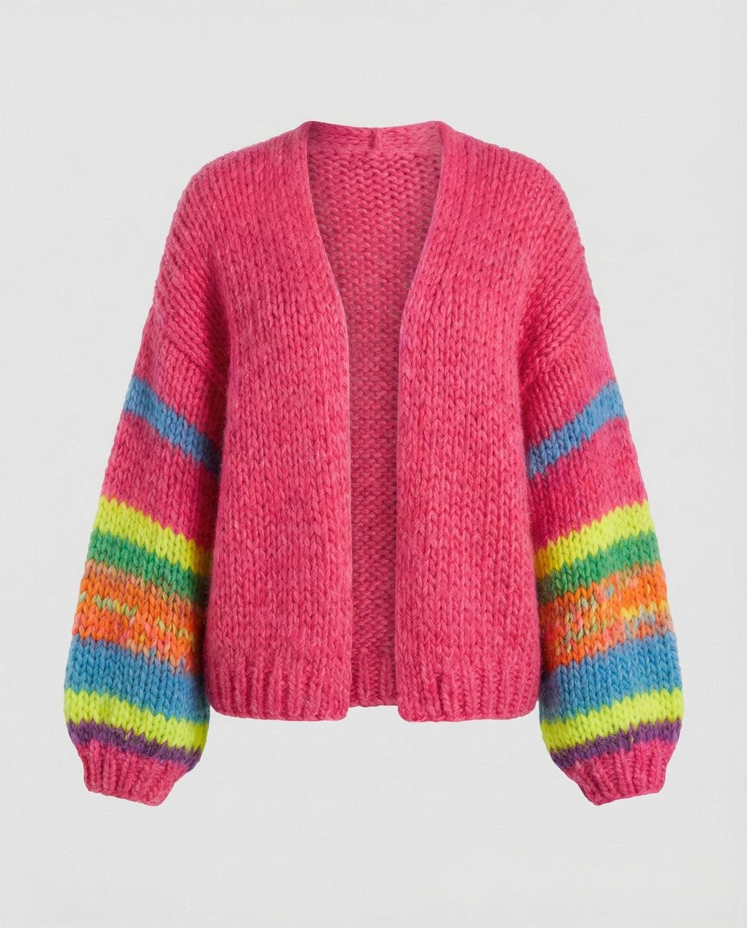 Drune | Bunte Patchwork Strickjacke Für Damen