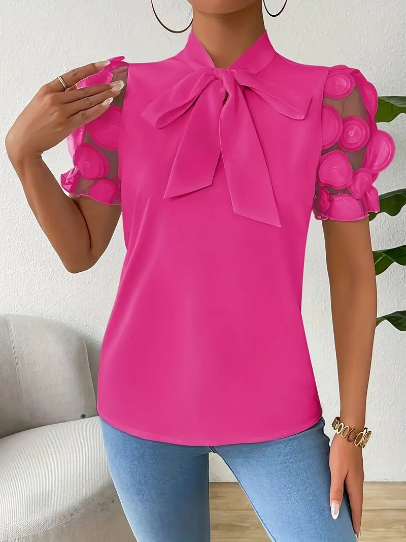 Drune | Bluse mit Transparenten Puffärmeln
