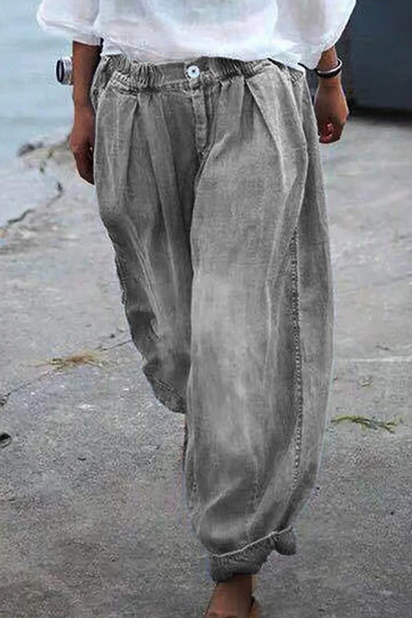 Drune | Bohemian Floral Gedruckte Übergroße Harem-Hose