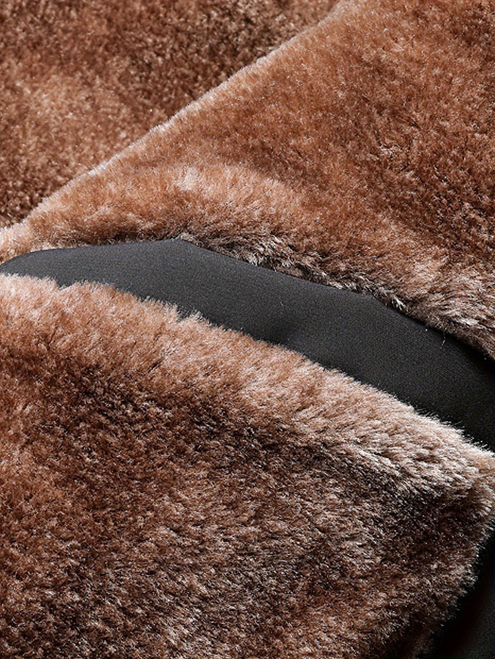 Drune | Winddichte Jacke mit Imitiertem Pelzfutter Polyester Warm und Komfortabel
