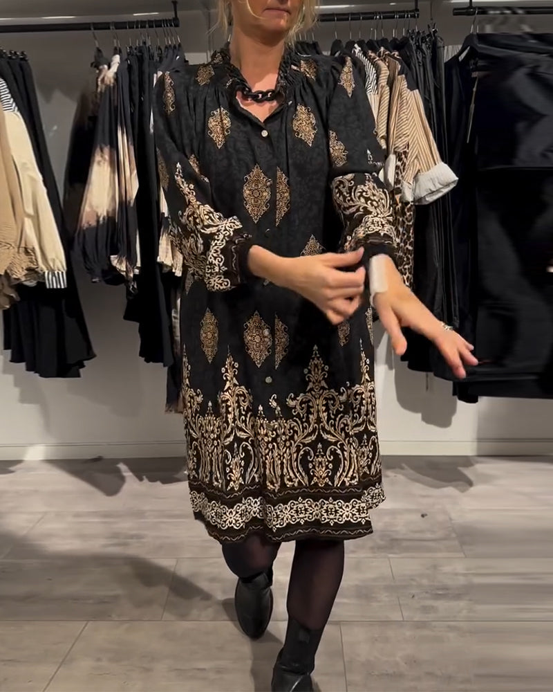 Drune | Revers und Button Down Vintage Print