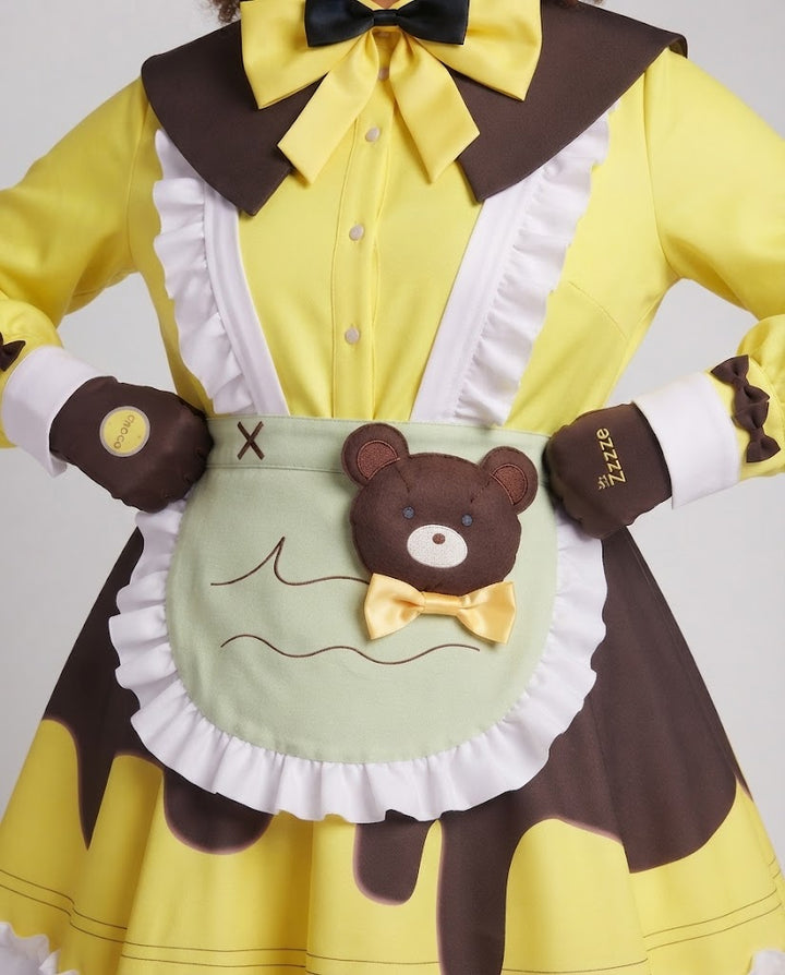 Damen Kostümkleid mit Tiermotiven und verschiedenen Accessoires Drune