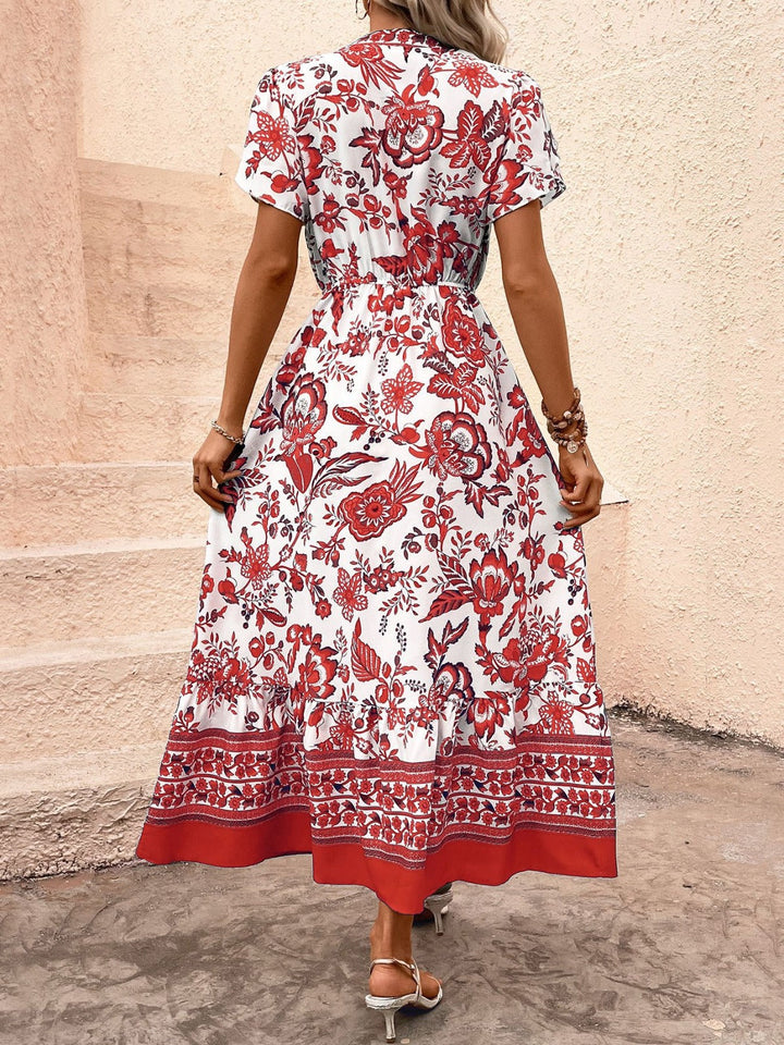 Drune | Retro-Kleid mit ethnischem Print