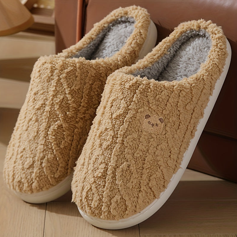 Drune | Kuschelige Plüschgefütterte Winterpantoffeln – Warm Und Bequem Für Den Winter