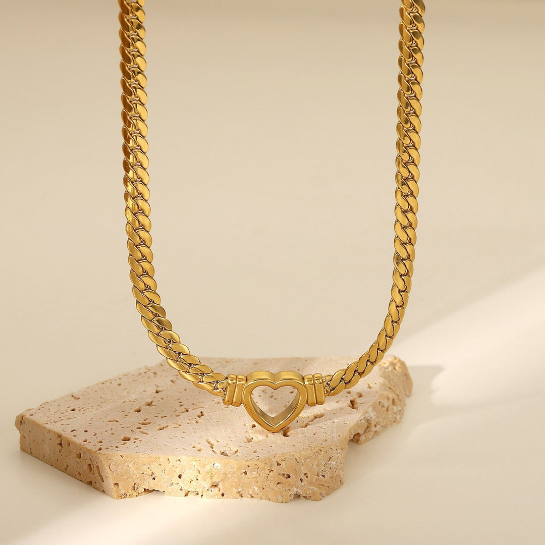 Drune | Cuban Kette Herz Halskette