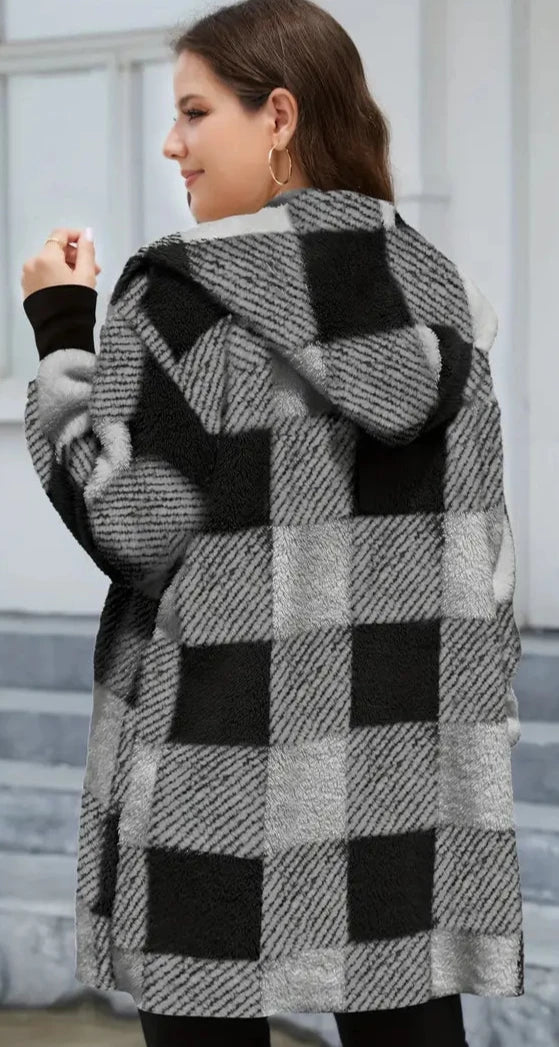 Drune | Damen Langarm Kapuzen Cardigan