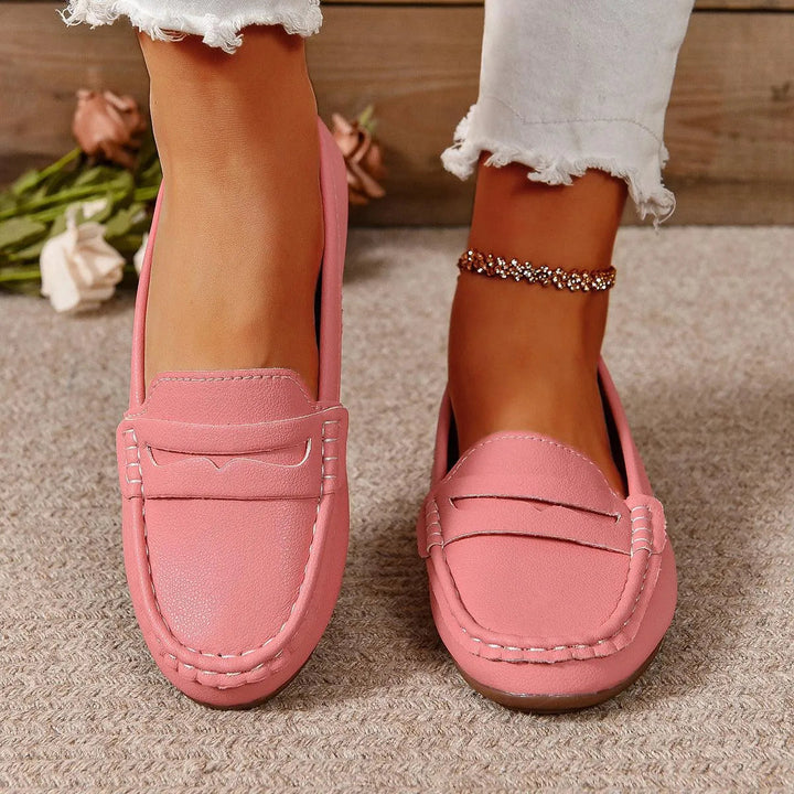 Drune | Gommino Flat Crossed Soft Sole Women
