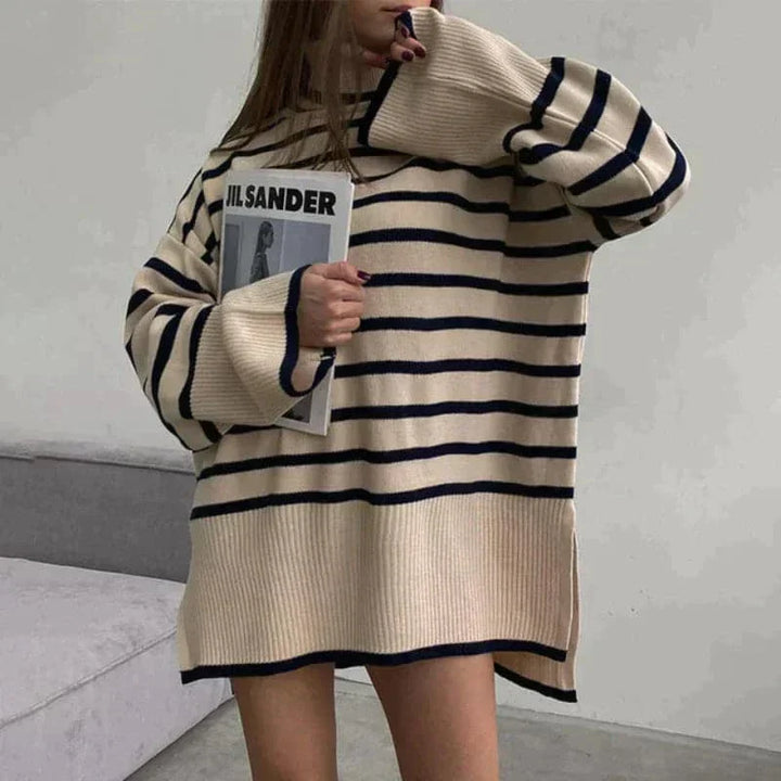Drune | Strickpullover - Oversized Fit - Weicher Rollkragen - Langer Ärmel Freizeit Design
