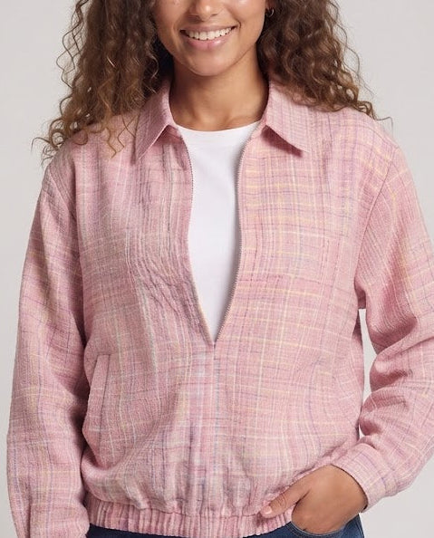 Damen Modische Karobluse mit lässigem Schnitt Drune