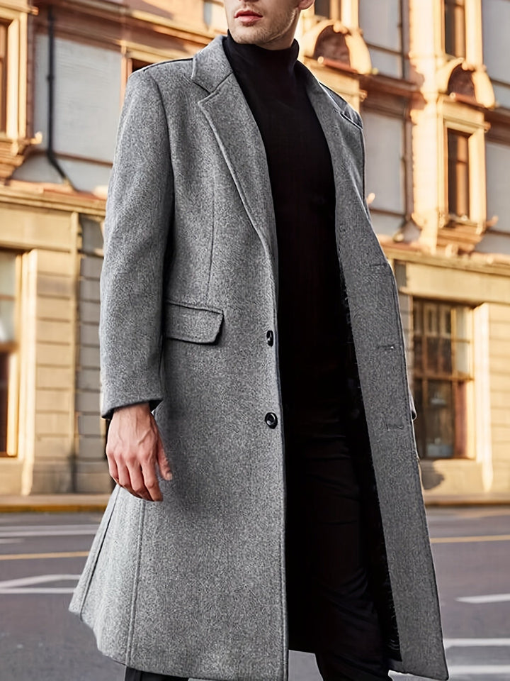 Drune | Retro-Winter-Trenchjacke für Herren - Perfekt für Outdoor-Aktivitäten
