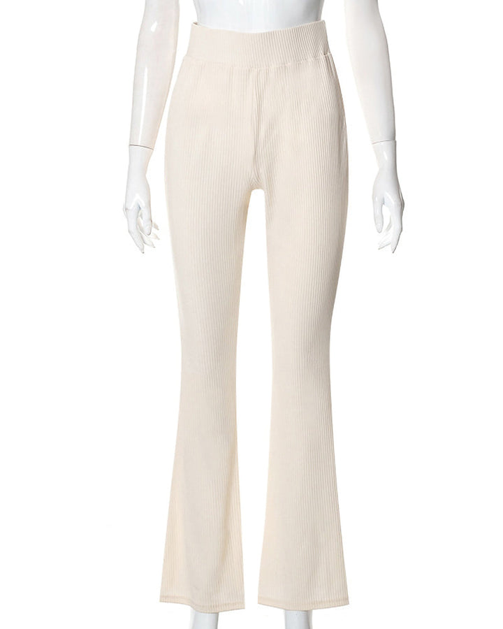 Drune | Slim Fit Hose mit Micro Flare