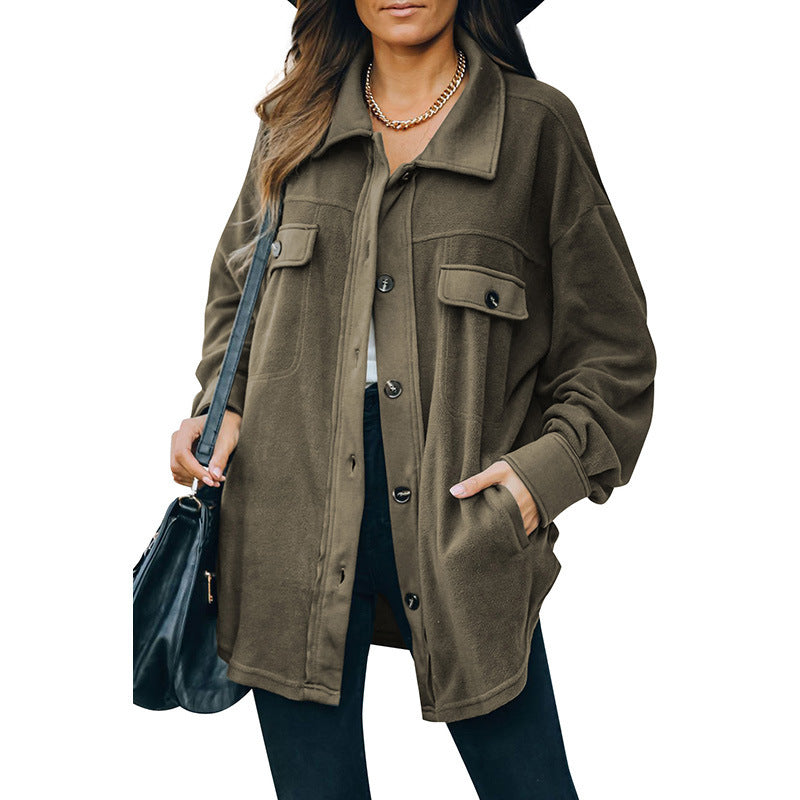 Drune | Fleece-Knopf-Jacke