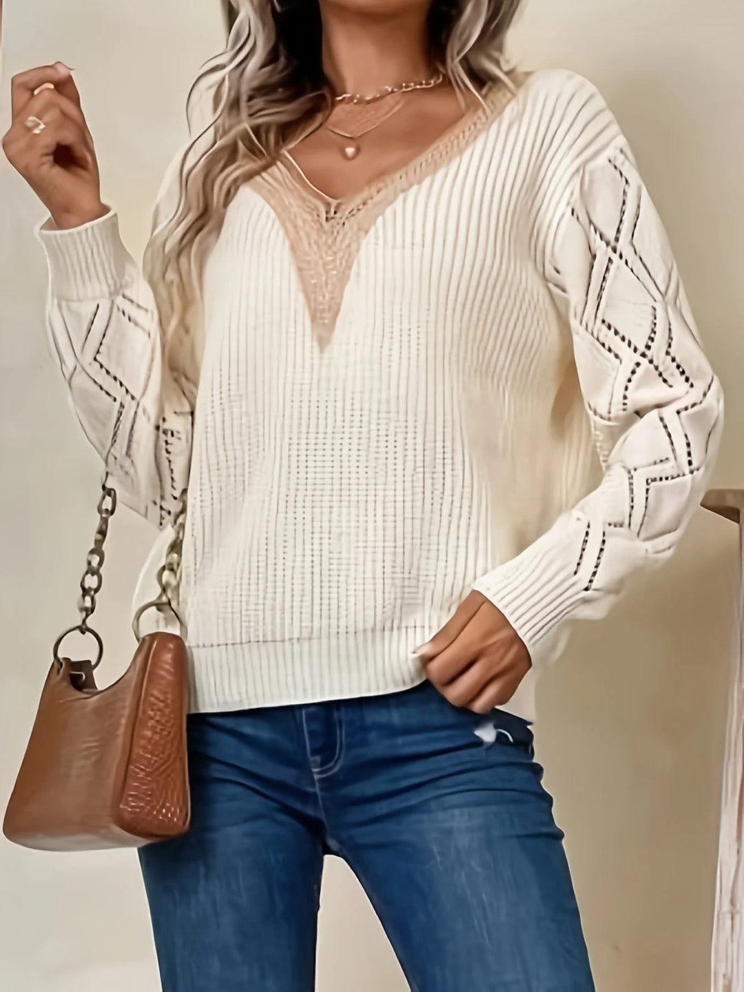 Drune | Stilvoller Strickpullover mit V-Ausschnitt