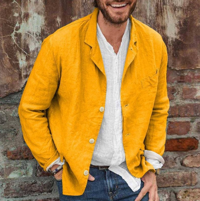 Drune | Lässige Baumwoll Und Leinenjacke