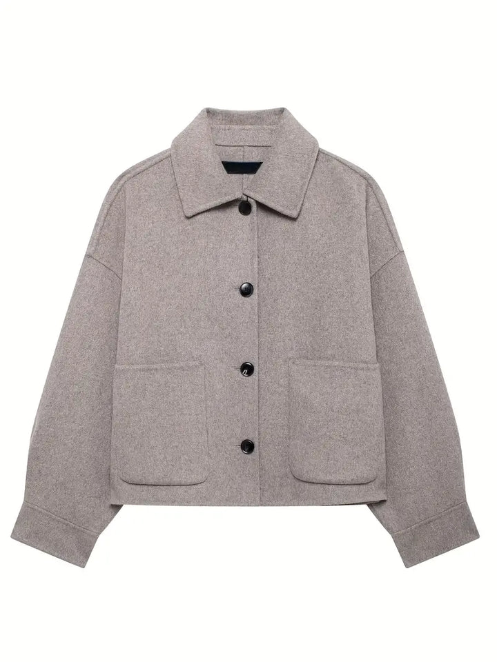 Drune | Wollmischjacke - Minimalistisches Design - Boxy Fit - Moderne Schicht