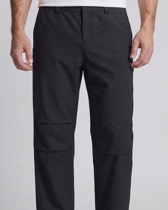 Herren Relaxte Wide‑Leg-Hose aus technischem Stretch‑Twill mit cleanem Bund Drune