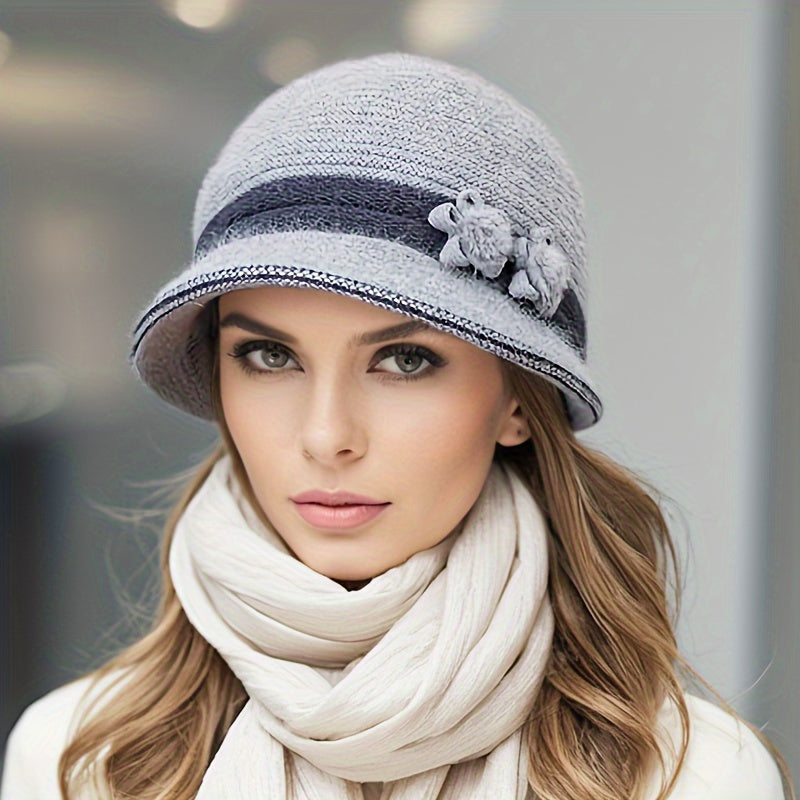 Drune | Schickes Winter Stilvolles Gestricktes Set für Frauen