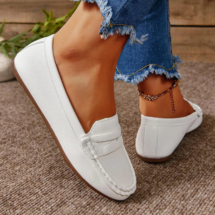 Drune | Gommino Flat Crossed Soft Sole Women
