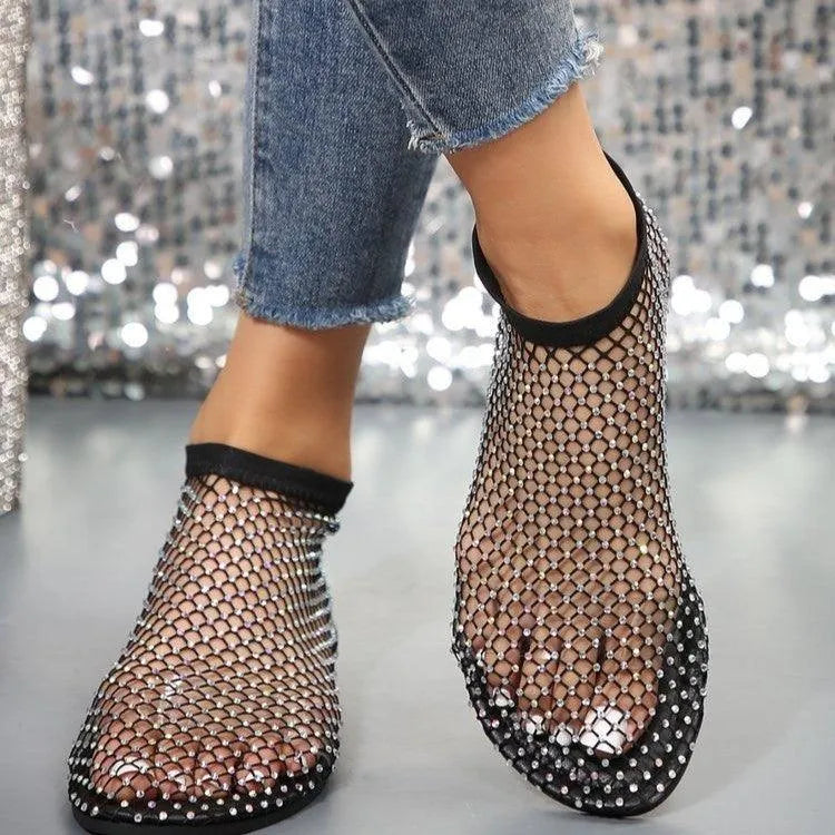 Drune | Flatsandalen mit Strass-Design