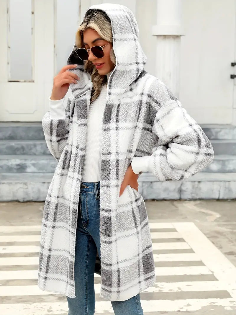 Drune | Damen Langarm Kapuzen Cardigan