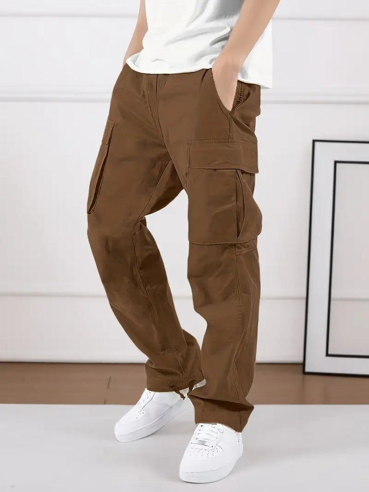Drune | Lässige Jogginghose Herren mit Elastischem Bund und Taschen