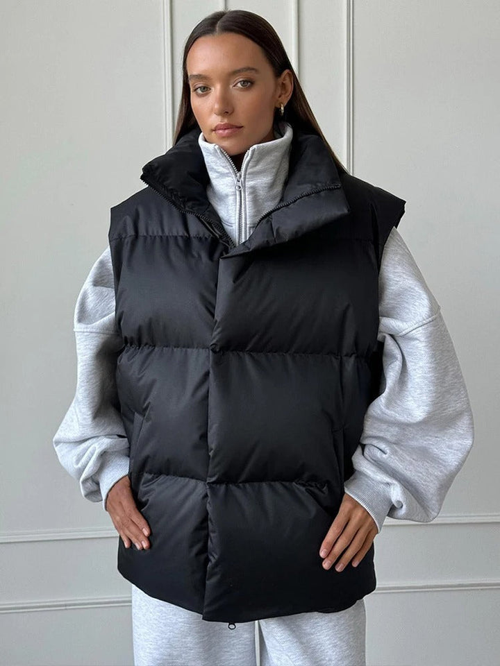 Drune | Padded vest with high collar