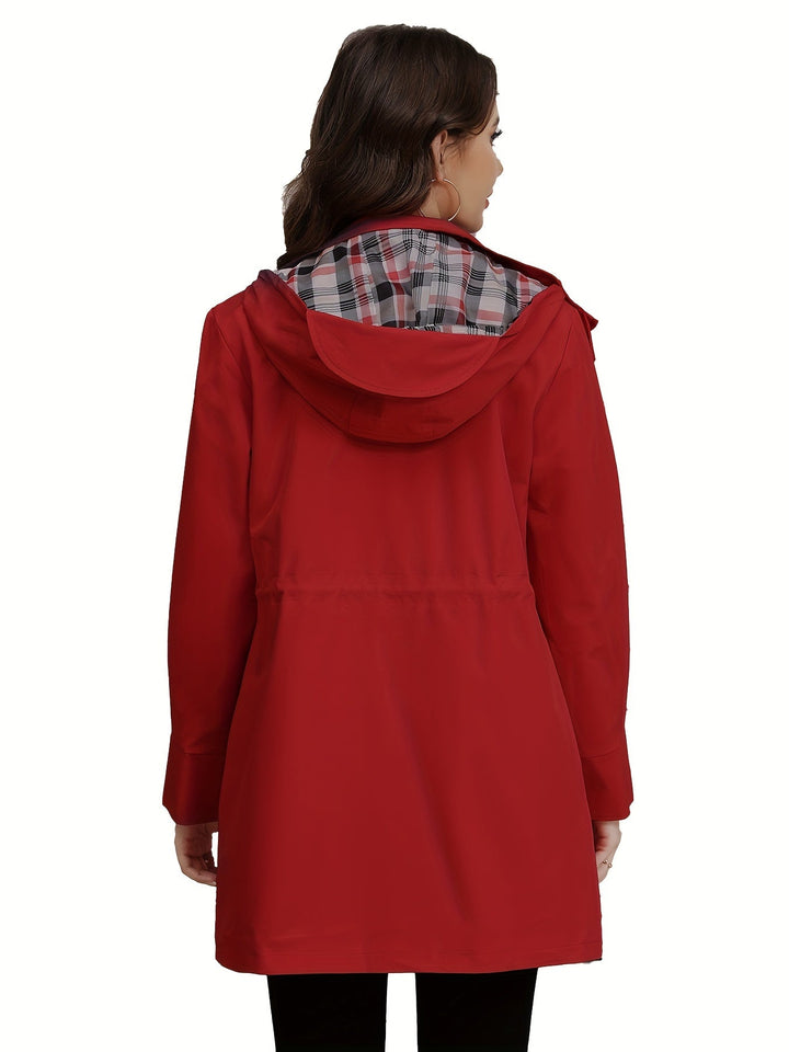 Drune | Eleganter Kapuzenmantel für Frauen mit Taschen