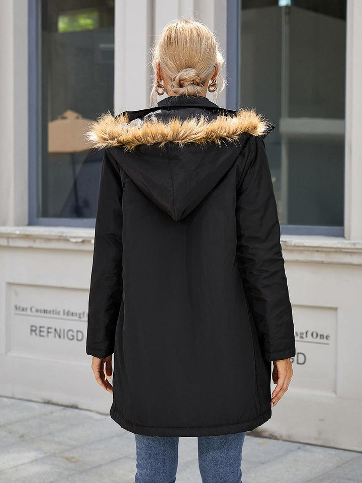 Drune | lässige gesteppte Kapuzenwindjacke