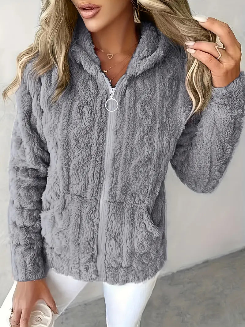 Drune | Weiches Kapuzen Sweatshirt mit Reißverschluss