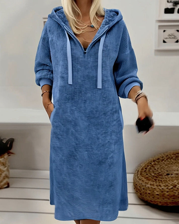 Drune | Aus Fleece mit Waffelmuster mit Kapuze